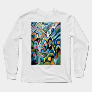 Color Ripples Long Sleeve T-Shirt